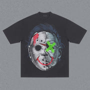 Casual personalized retro graphic print T-shirt