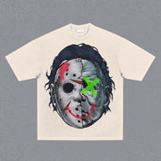 Casual personalized retro graphic print T-shirt