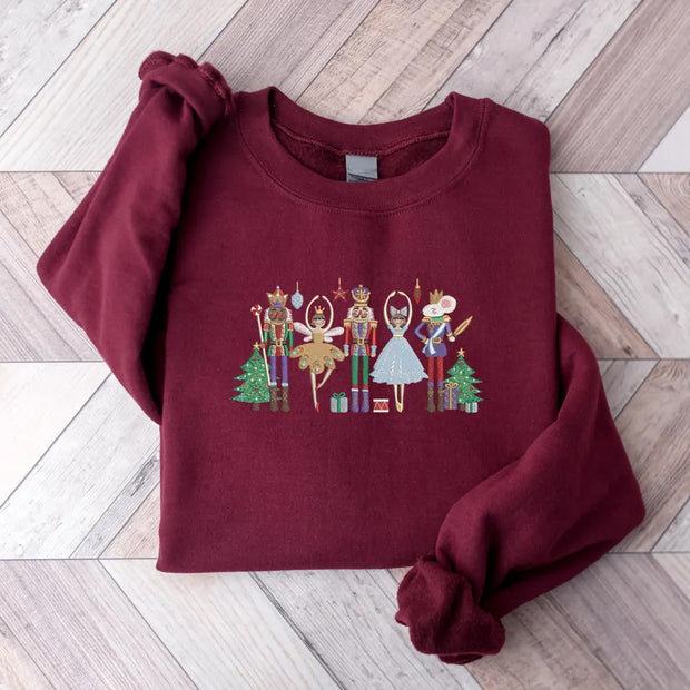 Embroidered Nutcracker Sweatshirt