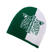 Personalized fashion skeleton jacquard knitted hat