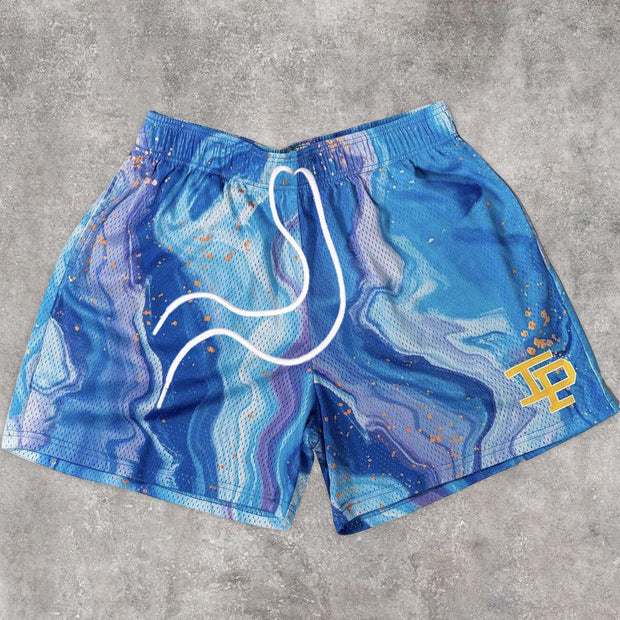 Fashionable Street Style Printed Sports Shorts