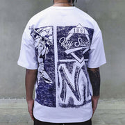 Retro Baseball Print Casual Street T-Shirt