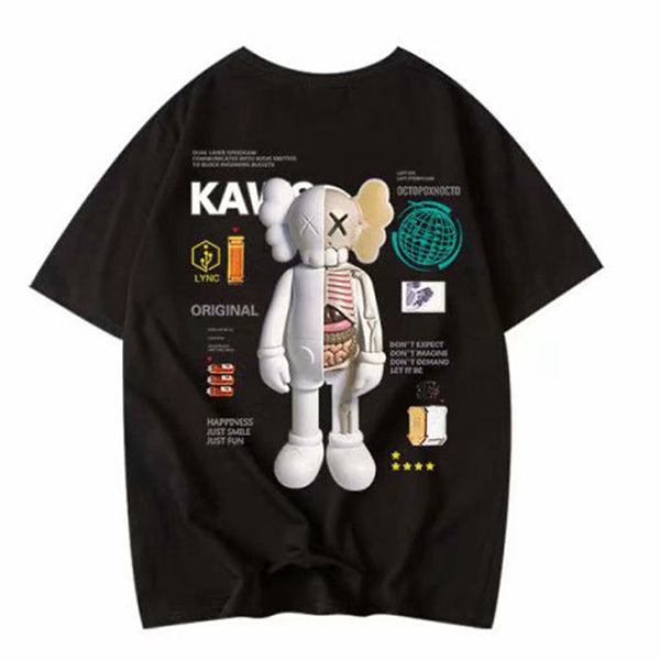 Personality trend loose wild ins Hong Kong style T-shirt