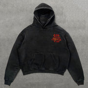 God Always Takes Care Of You Print Long Sleeve Hoodies