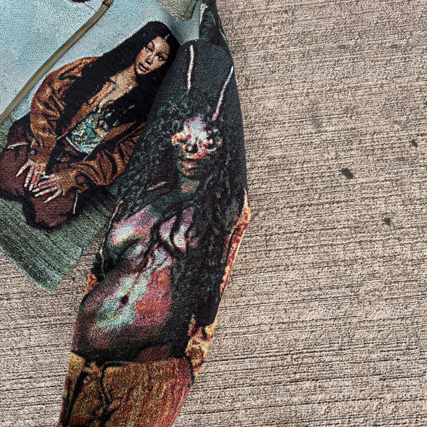 Hip Hop Rap Casual Street Vintage Tapestry Jacket