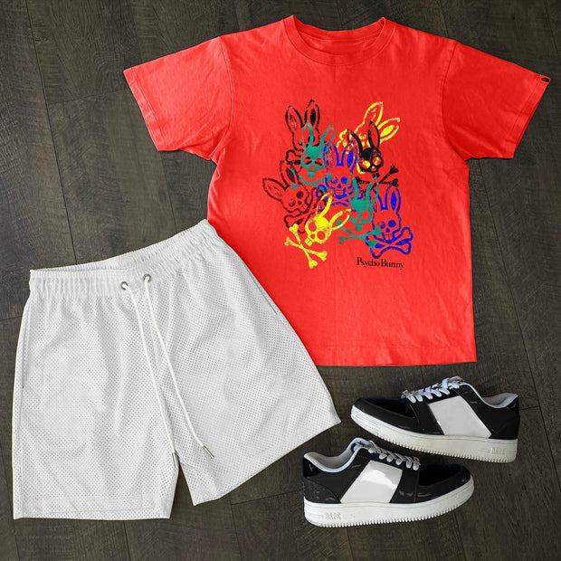 Rabbit Personalized Print Short Sleeve Shorts Set