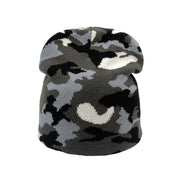 Pullover camouflage jacquard knitted hat warm hat