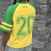 Casual Street Stitching Vintage T-shirt