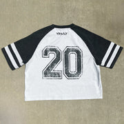 Casual Street Stitching Vintage T-shirt