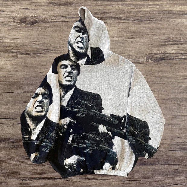 Assassination Casual Street Blanket Print Hoodie