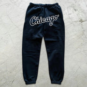Chicago Graphic Print Elastic Sweatpants