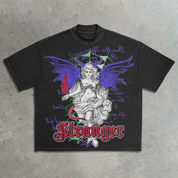 Devil print cotton T-shirt