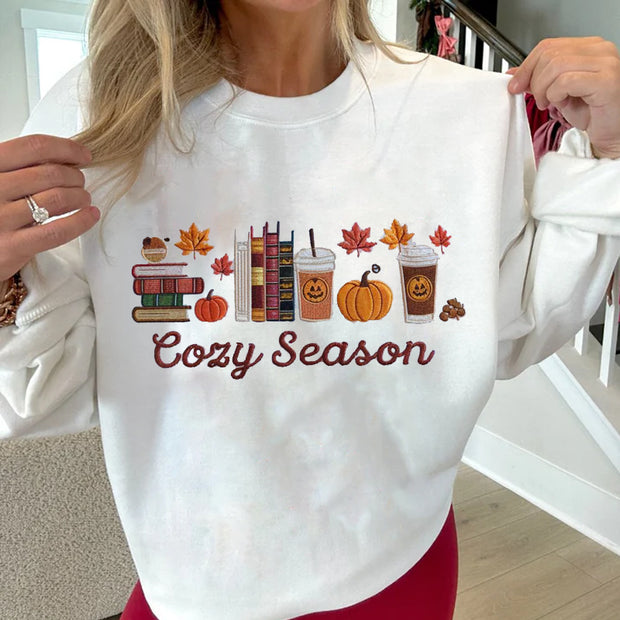 Cozy Season Embroidered Sweatshirt