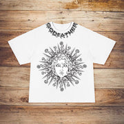Fashion retro printed short-sleeved T-shirt