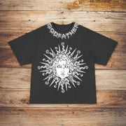 Fashion retro printed short-sleeved T-shirt