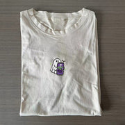 Embroidered Spooky Ghost Halloween T-shirt