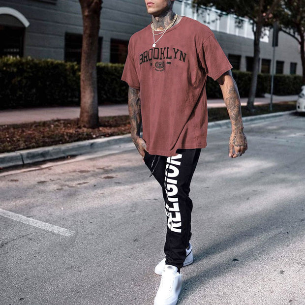 Brooklyn Vintage Print Short Sleeve T-Shirt