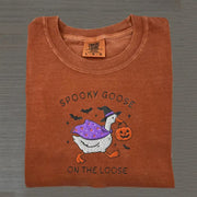 Embroidered Spooky Goose T-shirt