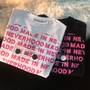 Jew4room letter love simple personality sports short-sleeved T-shirt