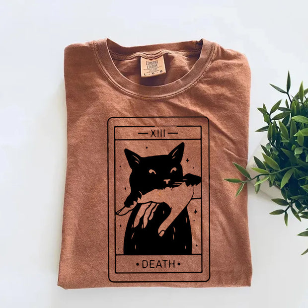 Tarot Card Black Cat T-shirt