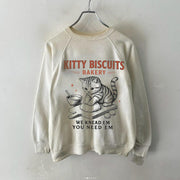 Funny Kitty Biscuits Bakery Sweatshirt