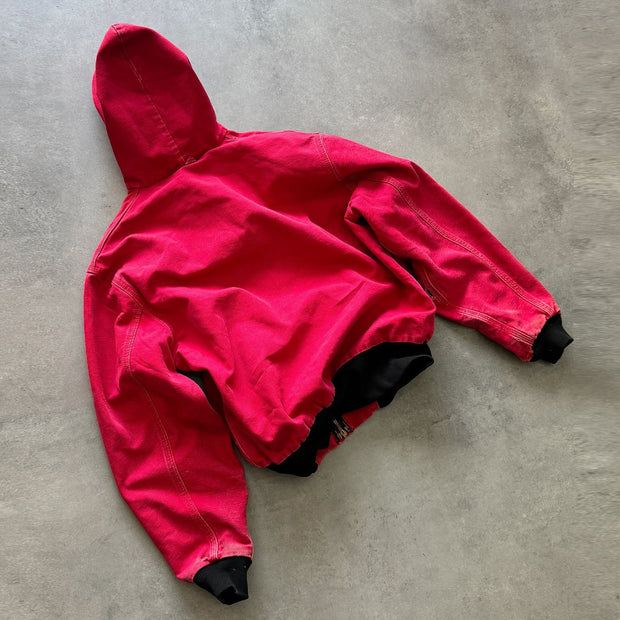 Street Lettering Long Sleeve Padded Jacket
