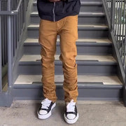 Casual Versatile Solid Color Multi-color Jeans