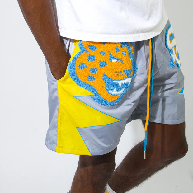 Leopard print casual street sports shorts
