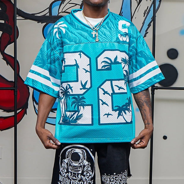 Hawaiian casual mesh jersey
