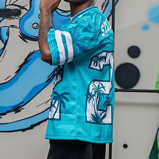 Hawaiian casual mesh jersey