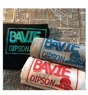 BLACK loose print short-sleeved t-shirt