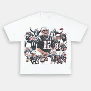 retro print street fashion T-shirt