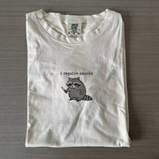 I Require Snacks Embroidered Raccoon T-shirt