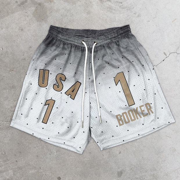 Street hip-hop trendy brand mesh shorts