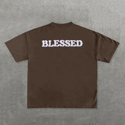 Blessed Print Short Sleeve T-Shirt