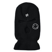 Warm knitted hat ski mask three-hole hat