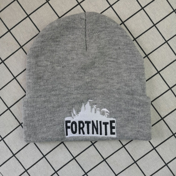 Anime Fortnite knitted hat embroidered woolen hat pullover hat