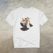 Casual personality round neck short sleeve printed T-shirt