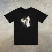 Casual personality round neck short sleeve printed T-shirt