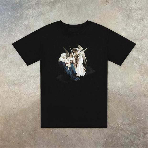 Casual personality round neck short sleeve printed T-shirt