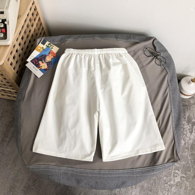 Trend solid color sports shorts