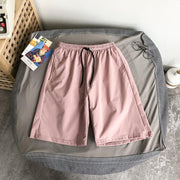 Trend solid color sports shorts