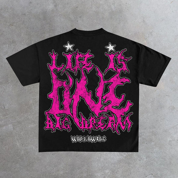 Redemption Print Casual Street Tee