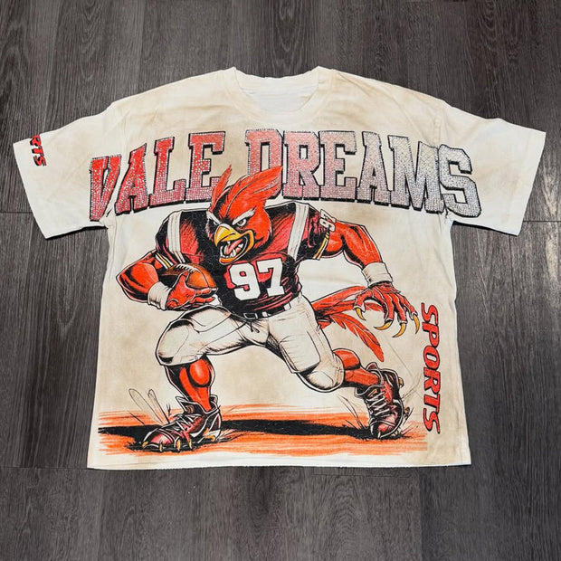 Personalized Sports Print Short Sleeve T-Shirt