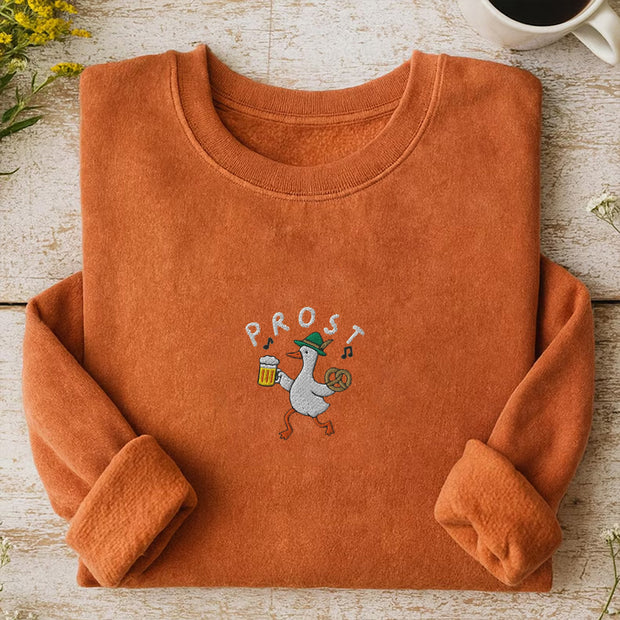 Embroidered Goose Prost Sweatshirt