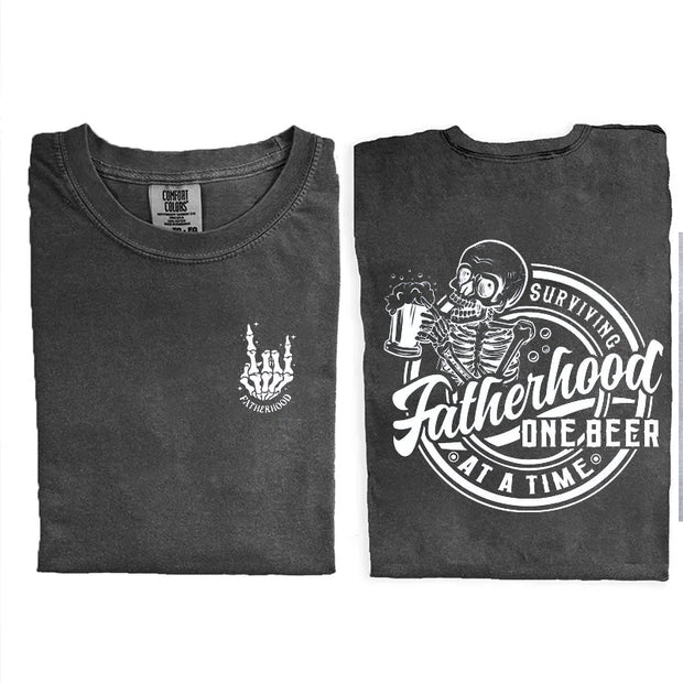 Fatherhood Front And Back T-shirt