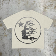 Retro trendy street hip-hop short-sleeved T-shirt