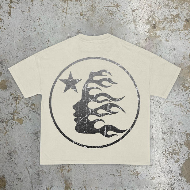 Retro trendy street hip-hop short-sleeved T-shirt