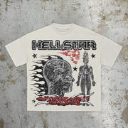 Retro trendy street hip-hop short-sleeved T-shirt