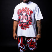 Ghost casual street T-shirt mesh shorts two-piece set